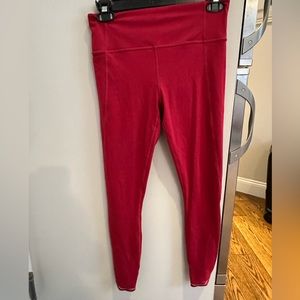 Athleta red 7/8 leggings xs